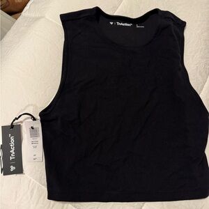 TNA Black Muscle Tee for Women